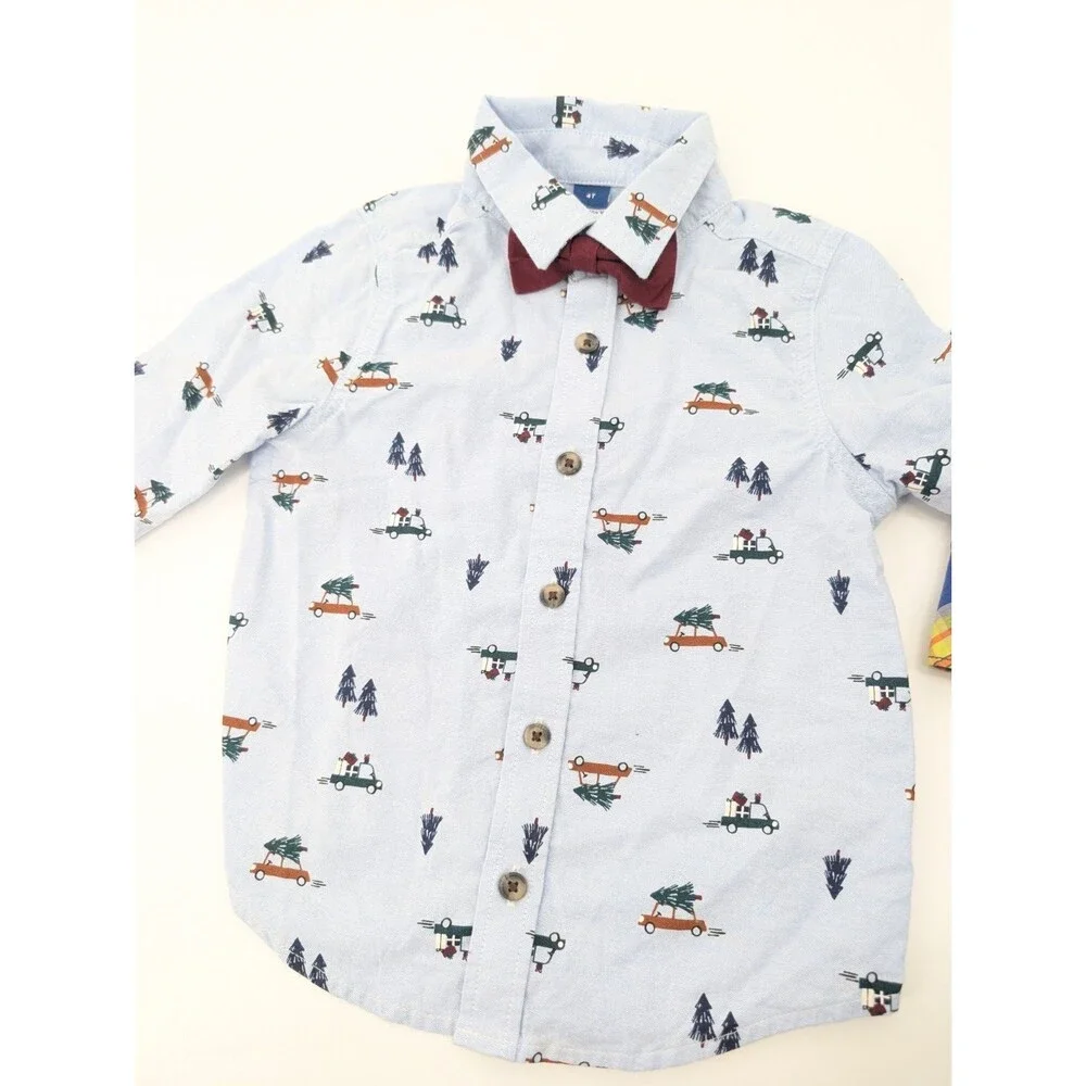 Boys Long Sleeve T-Shirt Bundle Lot Casual Dressy Plaid DKNY Old Navy Size 4T